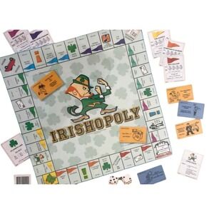 Notre Dame themed "Irishopoly" Board‎ Game by Late For The Sky - 100% Complete!